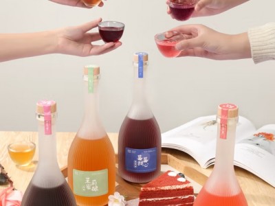 听花开果酒500ml*4大肚瓶微醺少女果